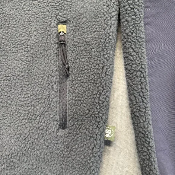 Howler Brothers Sherpa Fleece Zip Hoodie Gray Men’s Medium Hooded Outdoor Jacket - Picture 5 of 11